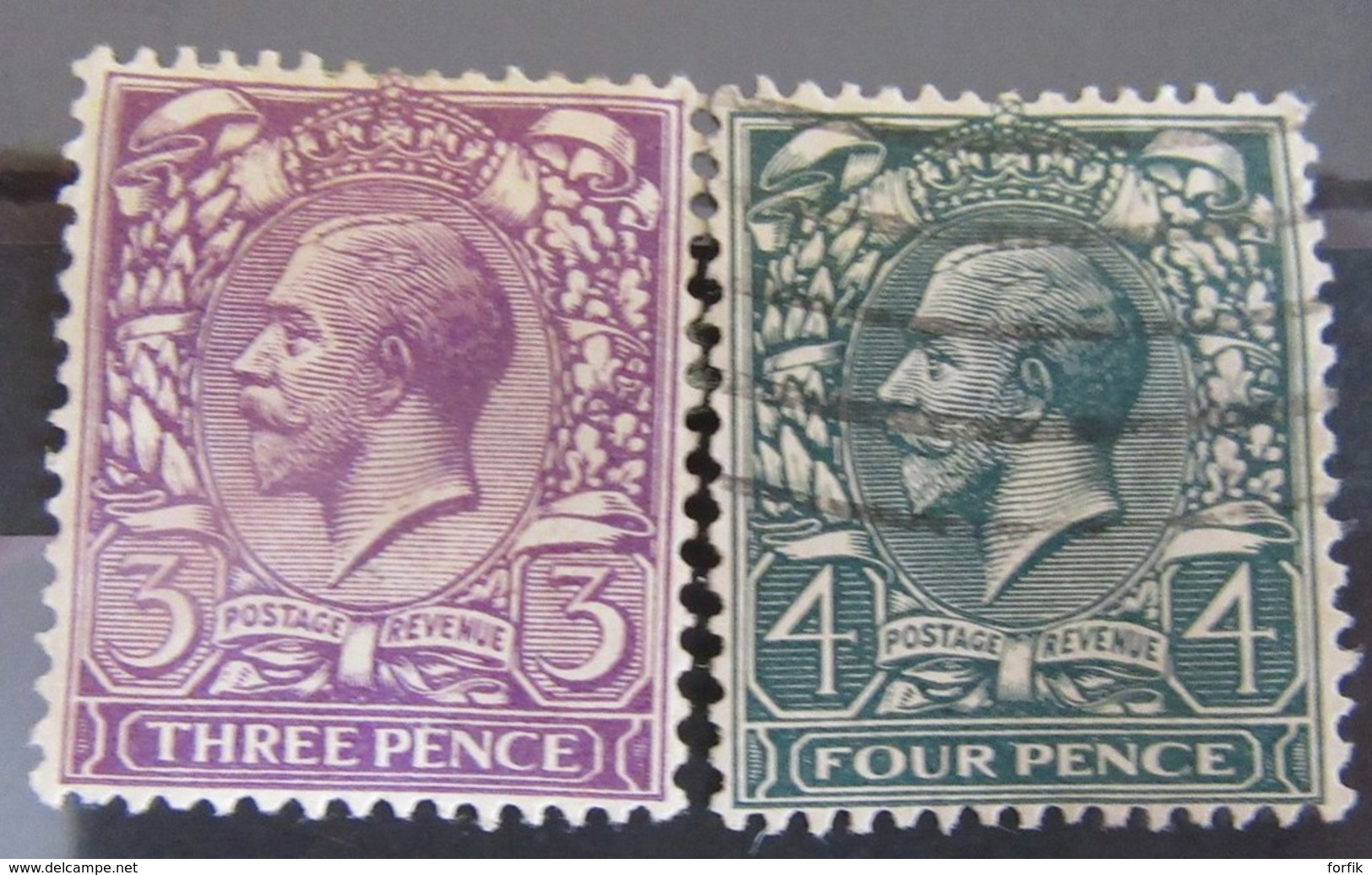 Grande-Bretagne - Collection de 86 timbres types Victoria et George V dont forte cote n°86 / 87 - Oblitérés