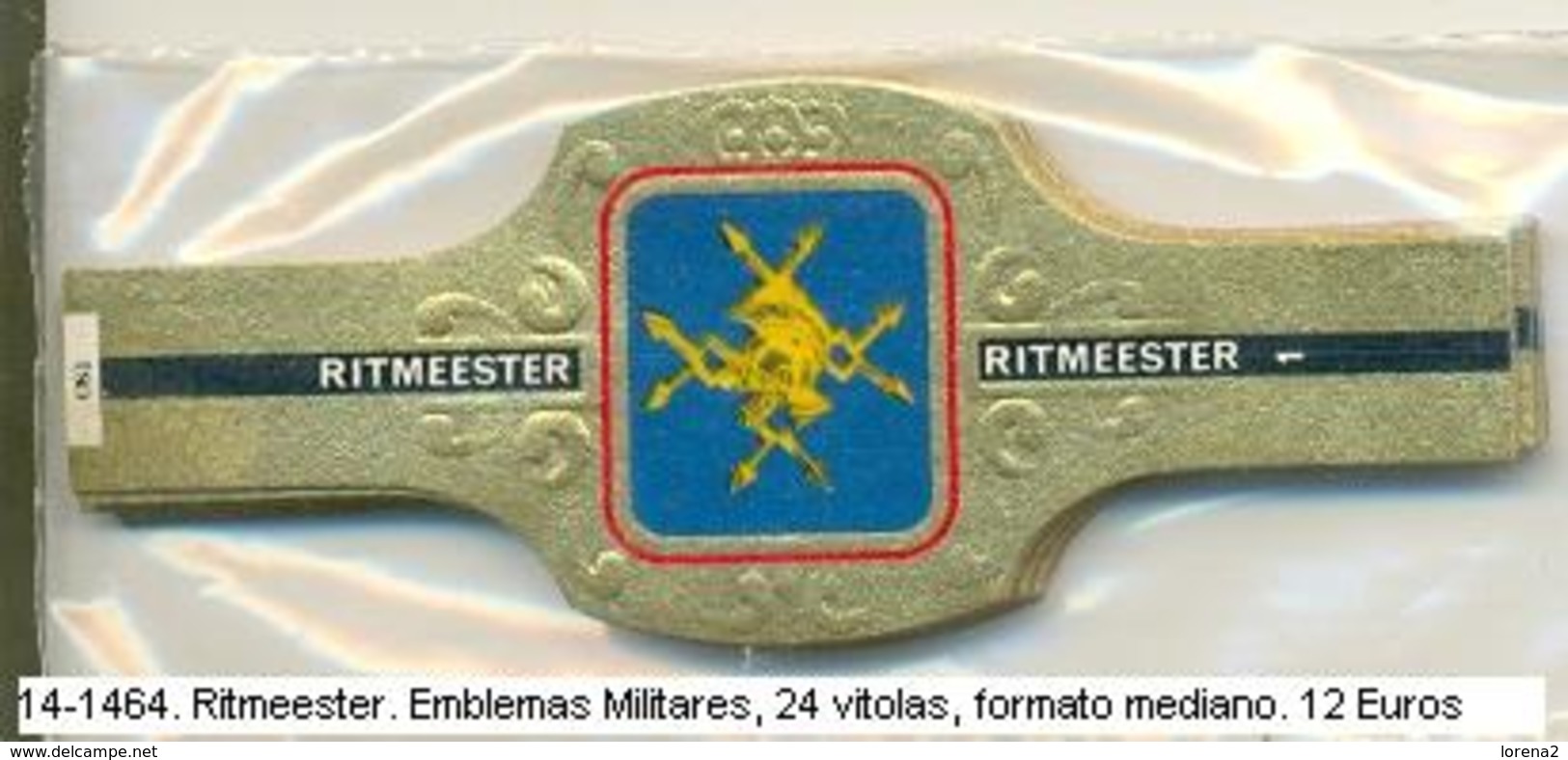 Vitolas Ritmeester. Emblemas Militares. FM. Ref. 14-1464 - Bagues De Cigares