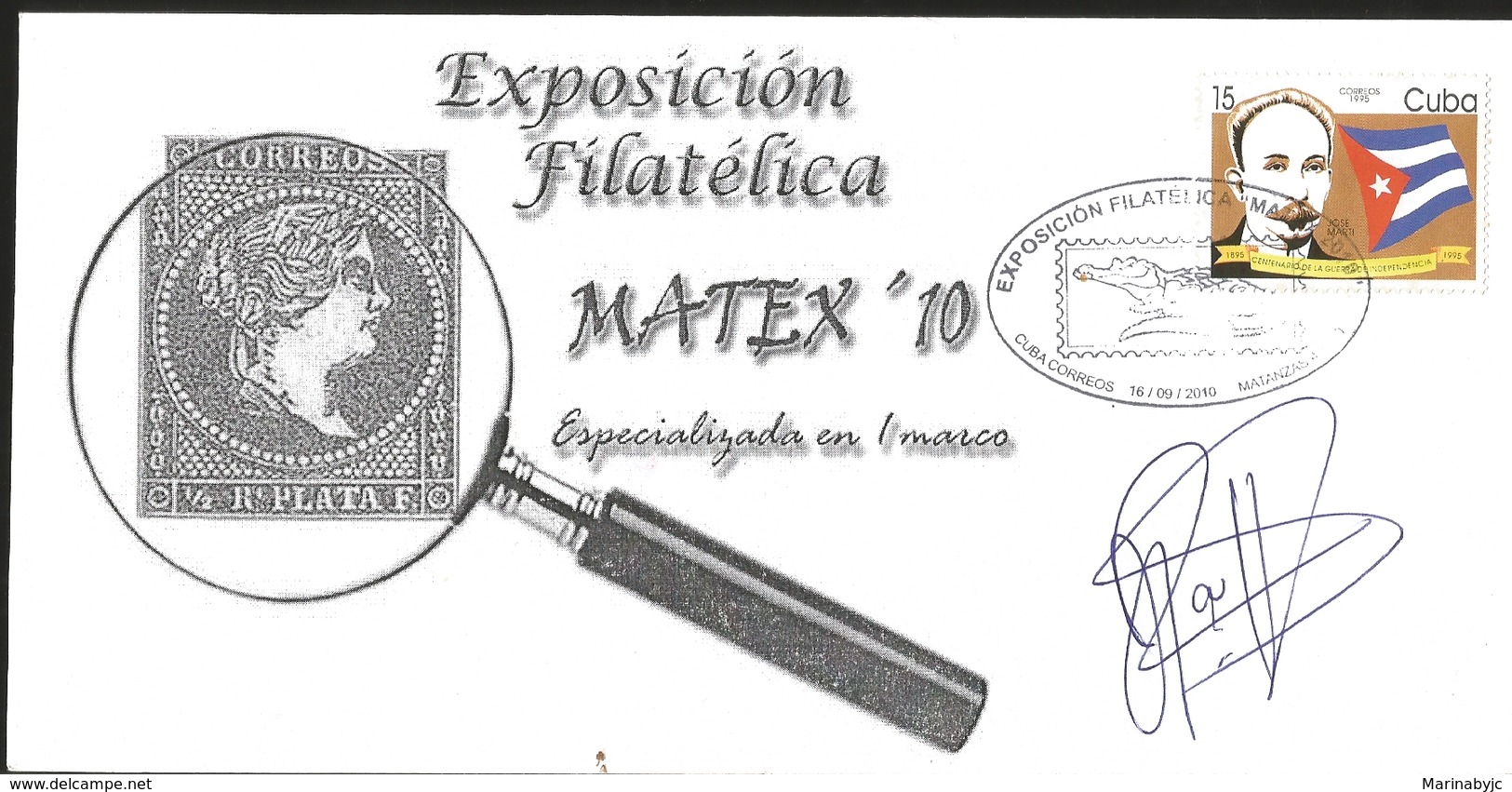 J) 2010 CUBA-CARIBE, PHILATELIC EXHIBITION, MATEX, SPECIALIZED IN A FRAMEWORK, CENTENARY OF THE WAR OF - Briefe U. Dokumente