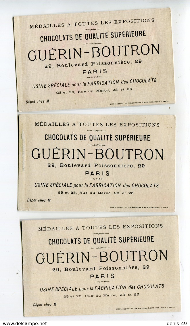 Chromo Minot Chasse Chocolat Guérin Boutron - Autres & Non Classés