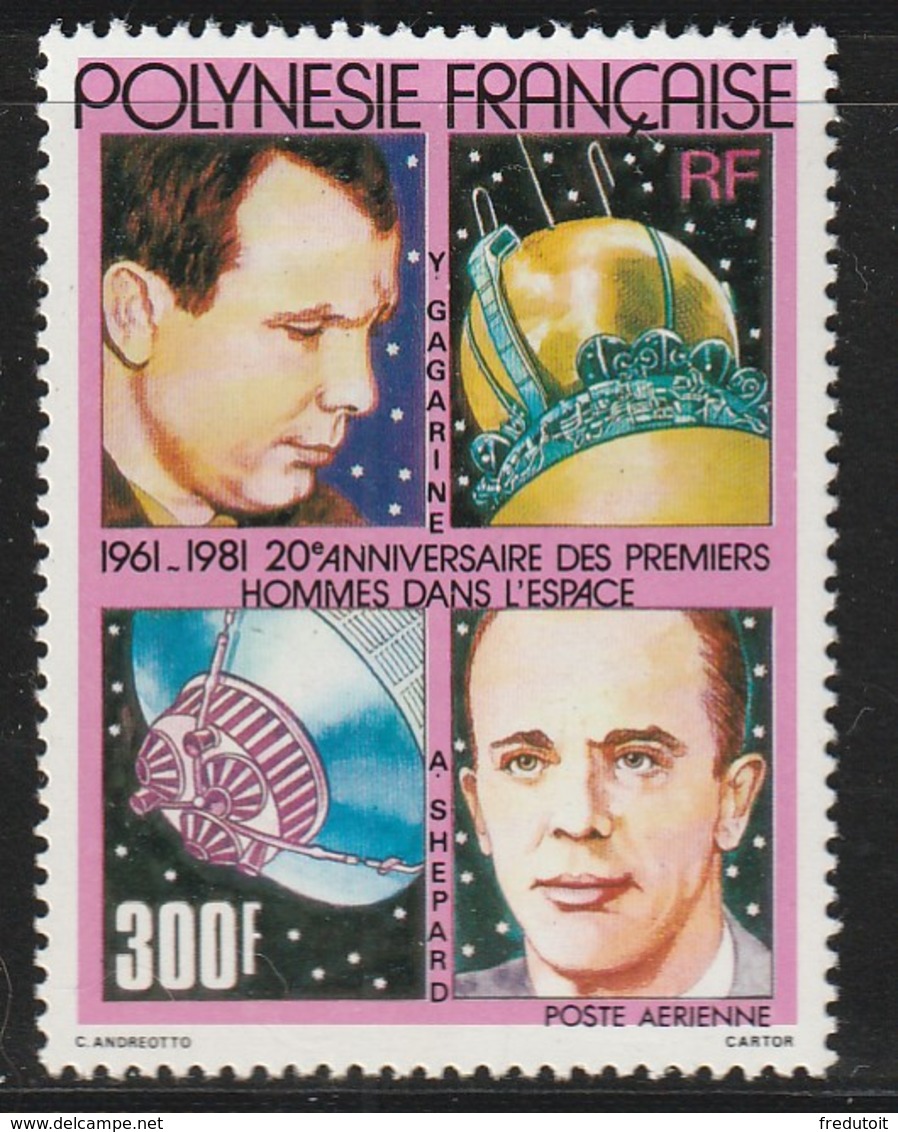 POLYNESIE - Poste Aérienne - PA N° 161 ** (1981) Espace - Ungebraucht