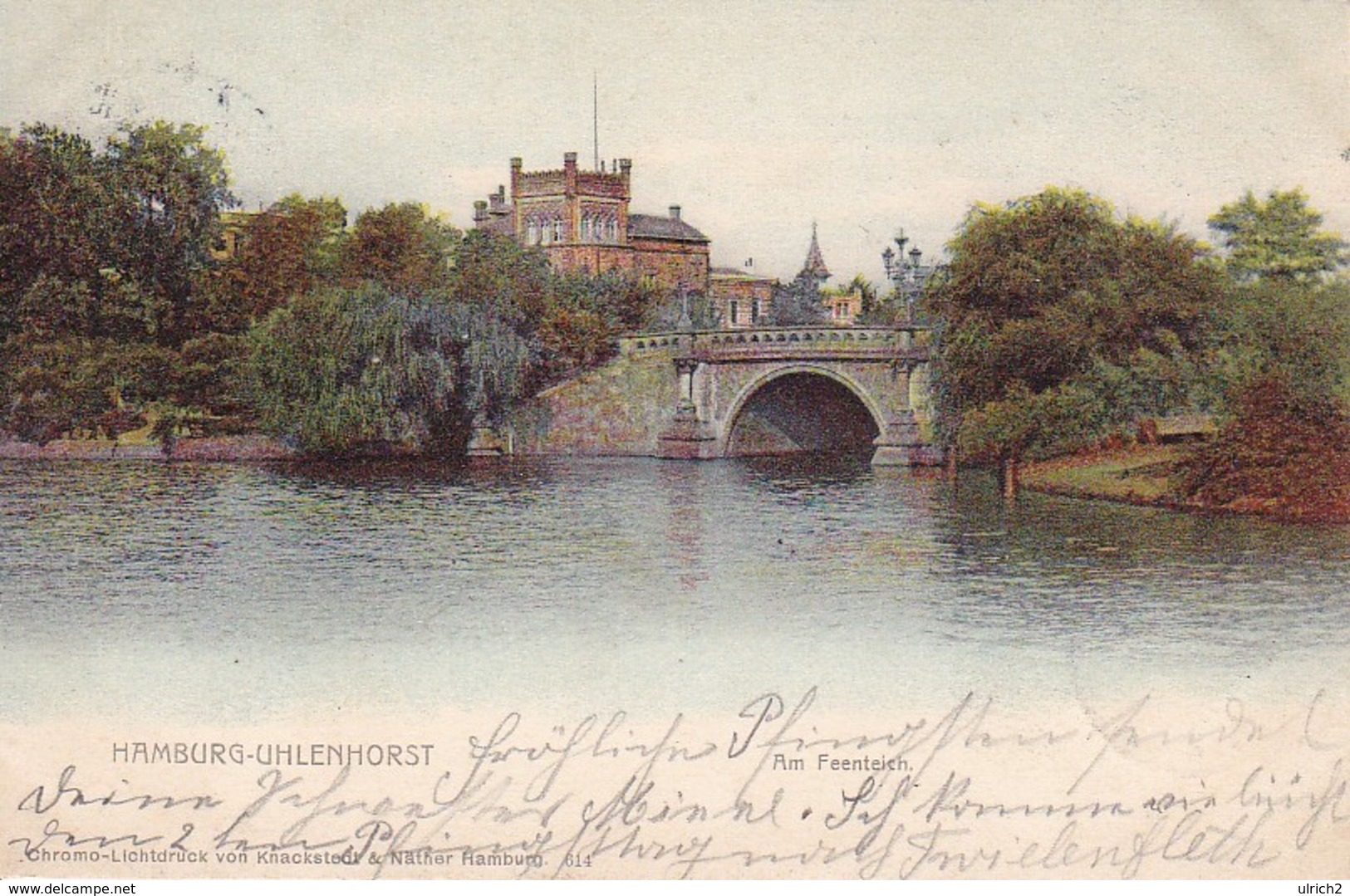 AK Hamburg - Uhlenhorst - Am Feenteich - 1902 (39659) - Nord