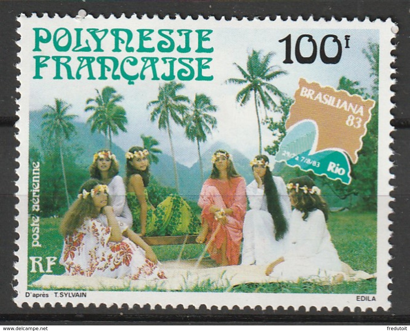 POLYNESIE - Poste Aérienne - PA N° 176 ** (1983) - Unused Stamps