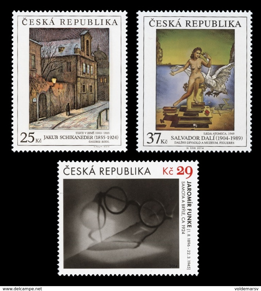 Czech Republic 2014 Mih. 822/24 Works Of Art. Paintings And Photo MNH ** - Unused Stamps