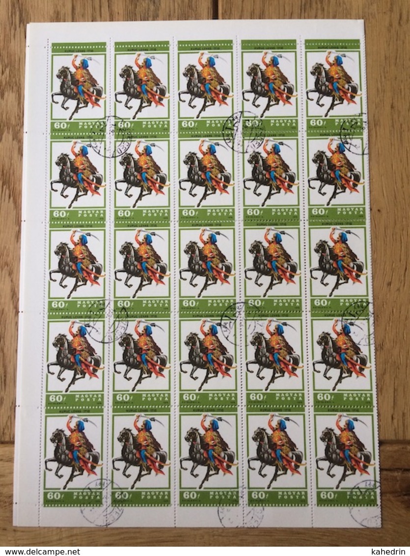 Hungary Magyar Posta Ungarn 1978, 50x Horse And Kuruc (o) - Kostums