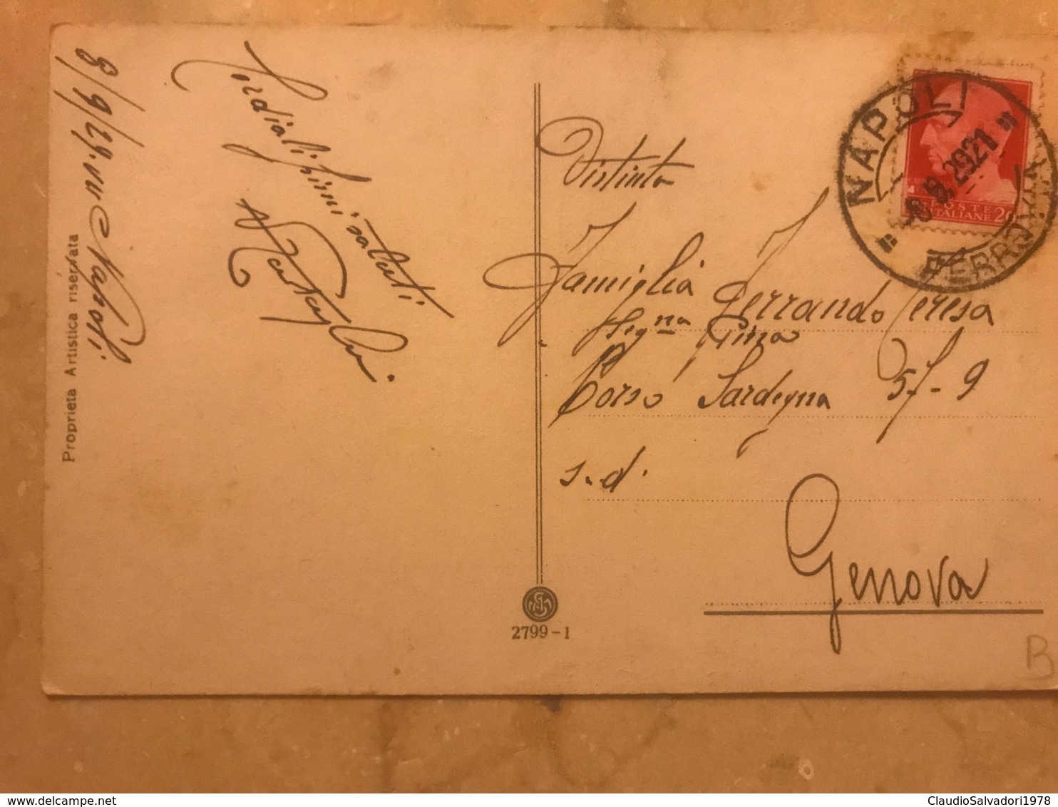 1929 Cartoline Formato Piccolo Viaggiata  Napoli Vesuvio Eruzione - Napoli
