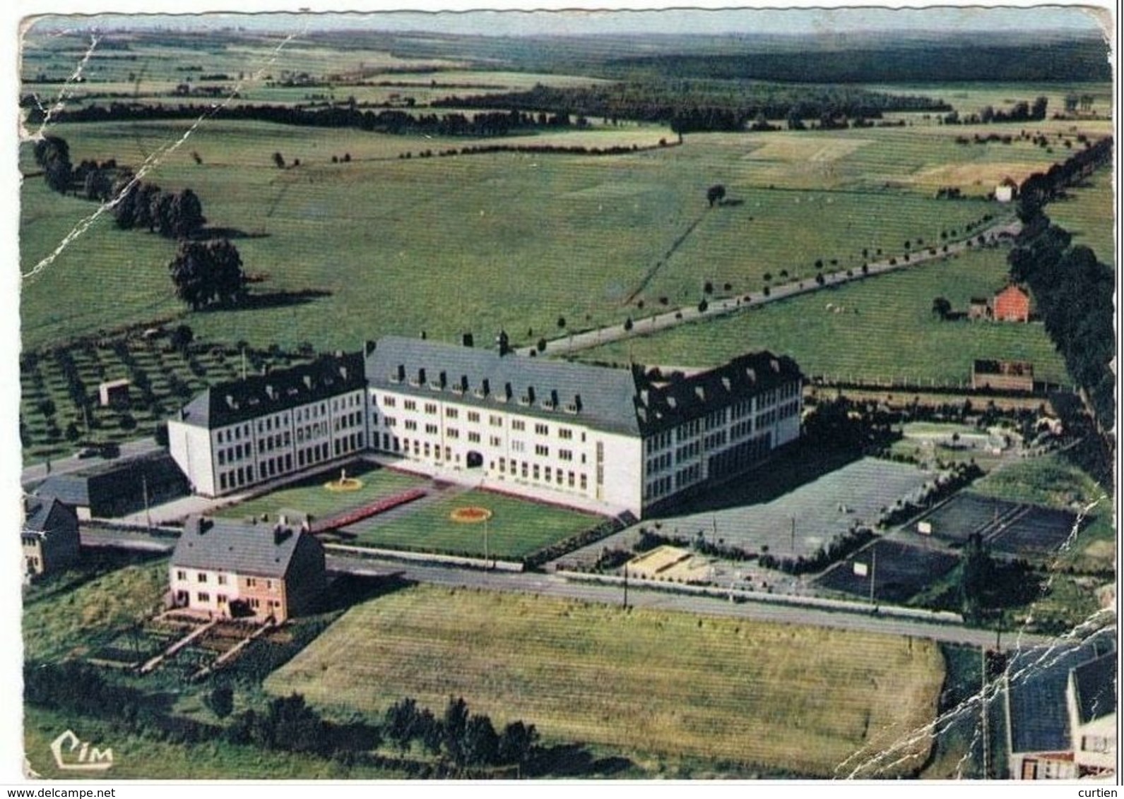 BEAURAING. Vue Aerienne . Pensionnat .1970. - Beauraing