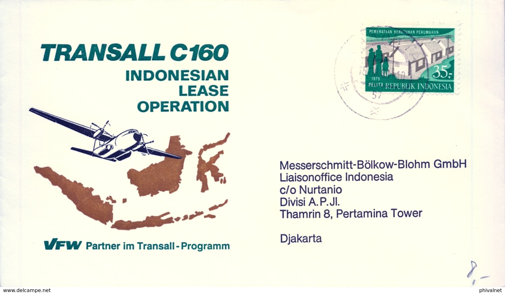 1981 , INDONESIA , JAKARTA , TRANSALL C160 , AVIONES , AVIACIÓN , INDONESIAN LEASE OPERATION - Indonesia