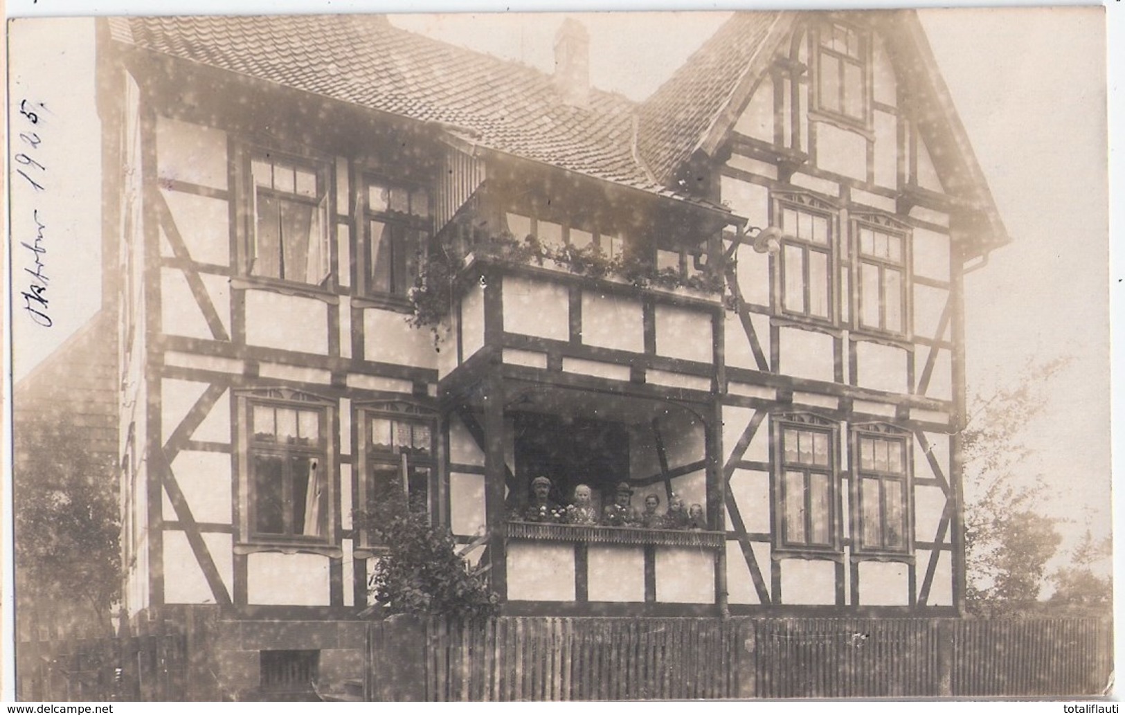 OLDENDORF Kr Einbeck Fachwerkhaus Belebt Original Private Fotokarte 3.1.1926 Gelaufen - Einbeck