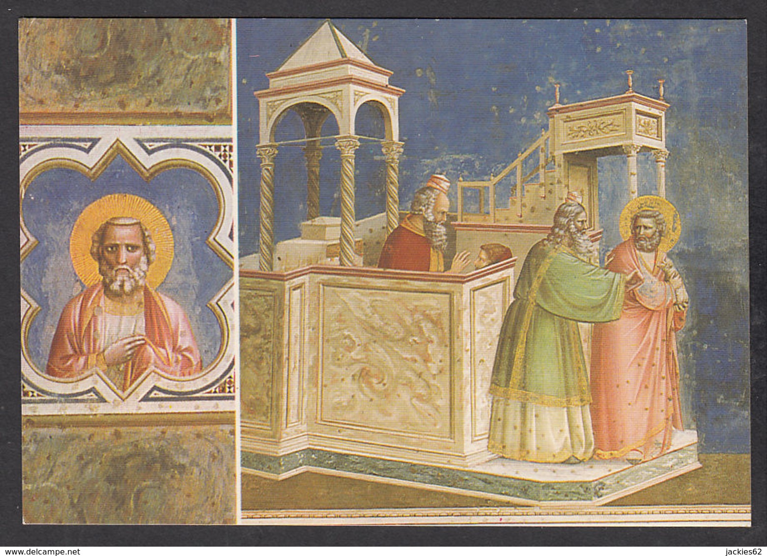 PG215/ GIOTTO, *Cacciata Di Gioacchine Dal Tempio*, Padoue, Chapelle Des Scrovegni - Peintures & Tableaux