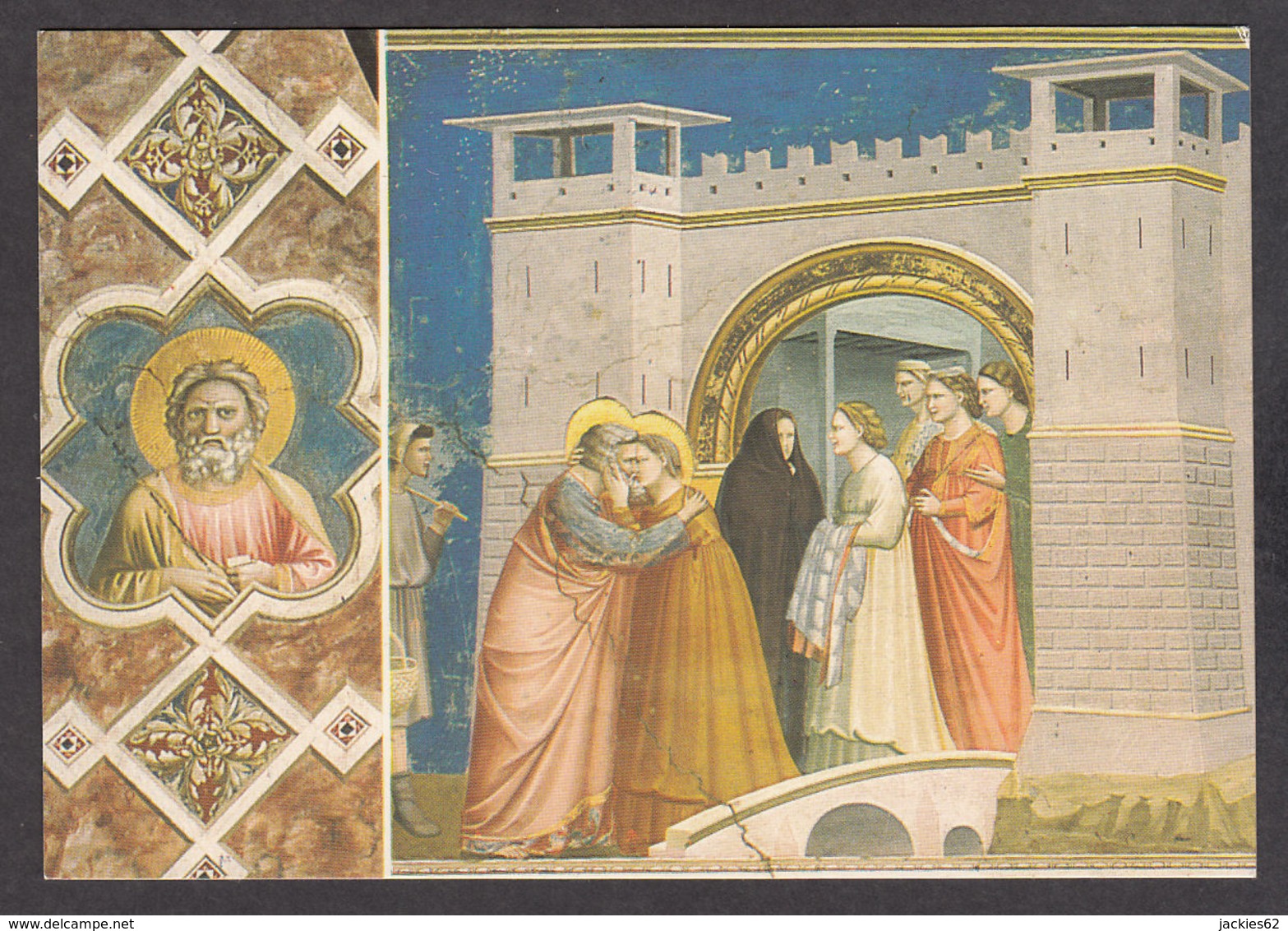 PG216/ GIOTTO, *L'incontro Alla Porta Aurea*, Padoue, Chapelle Des Scrovegni - Peintures & Tableaux