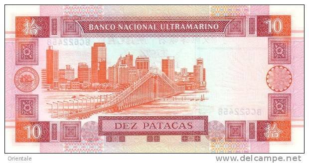 MACAU P.  76a 10 P 2001 UNC - Macao