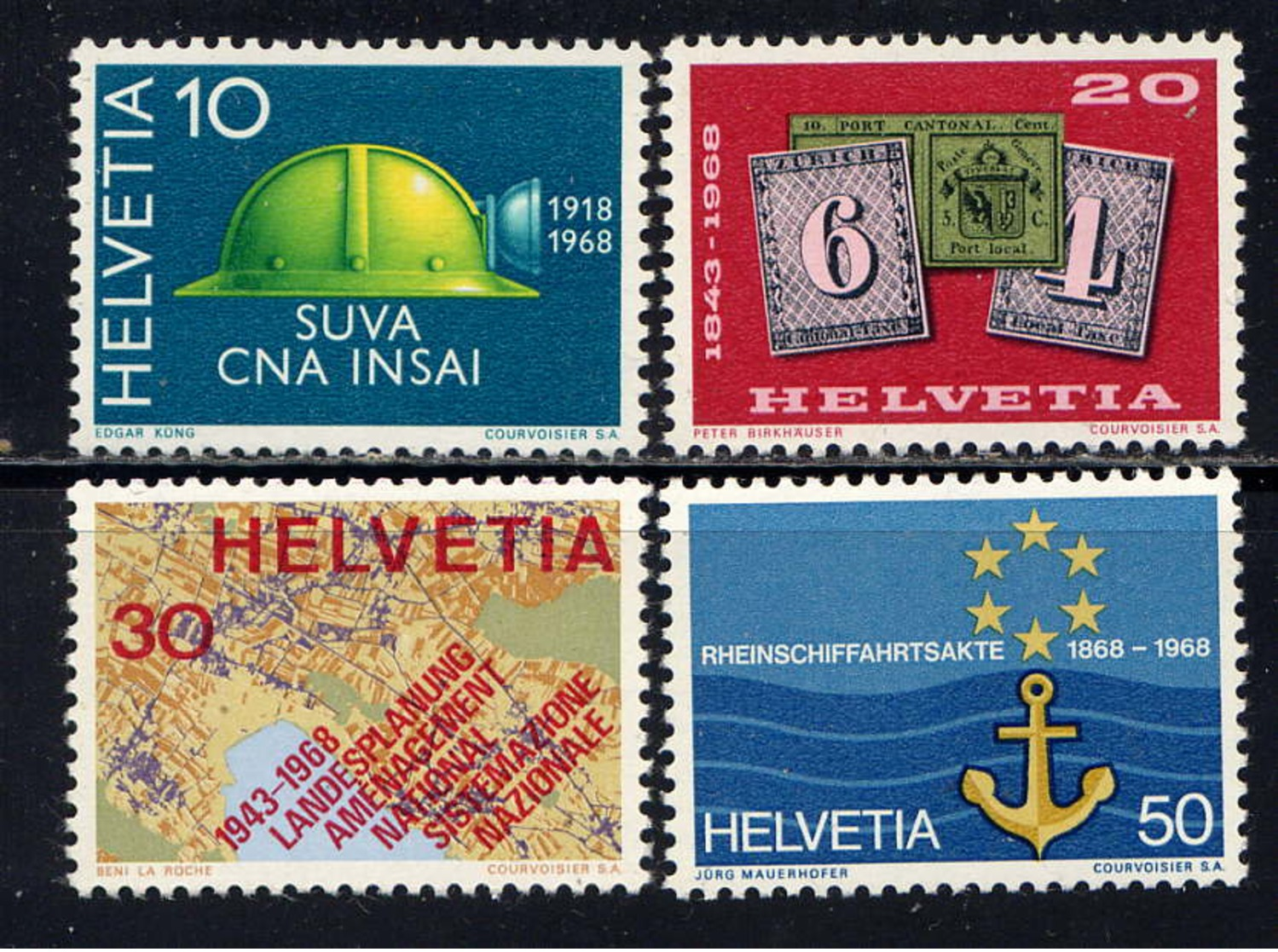 SUISSE - 811/814** - ANNIVERSAIRES - Neufs