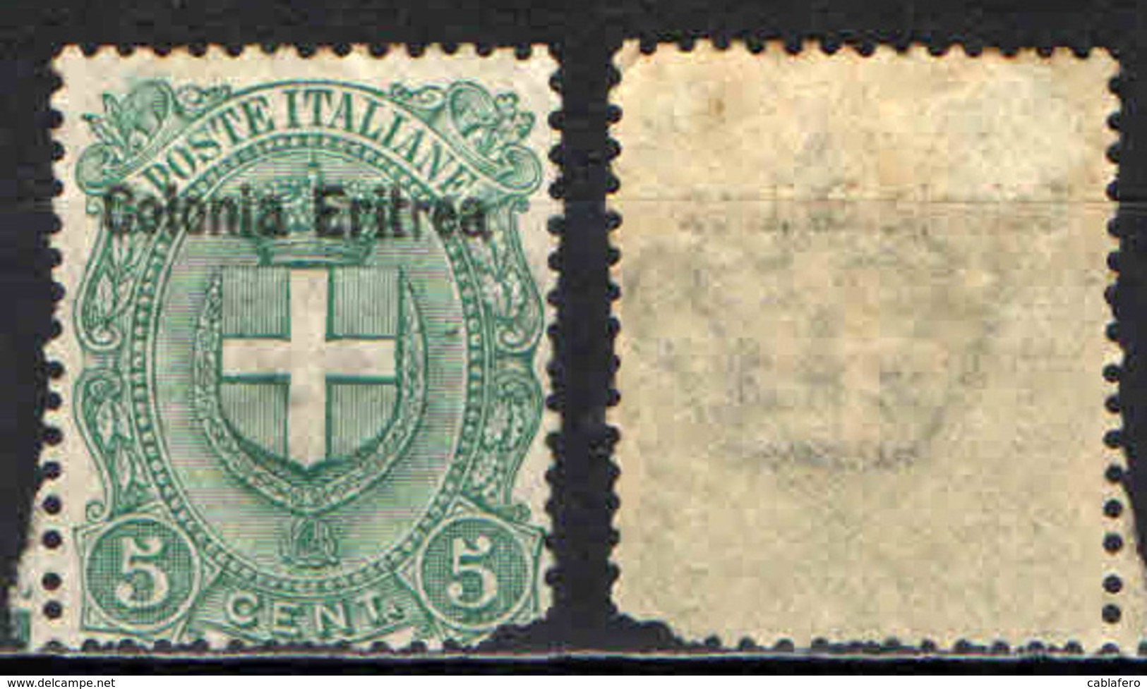 ITALIA - ERITREA - 1893 - STEMMA SABAUDO - MNH - Eritrea