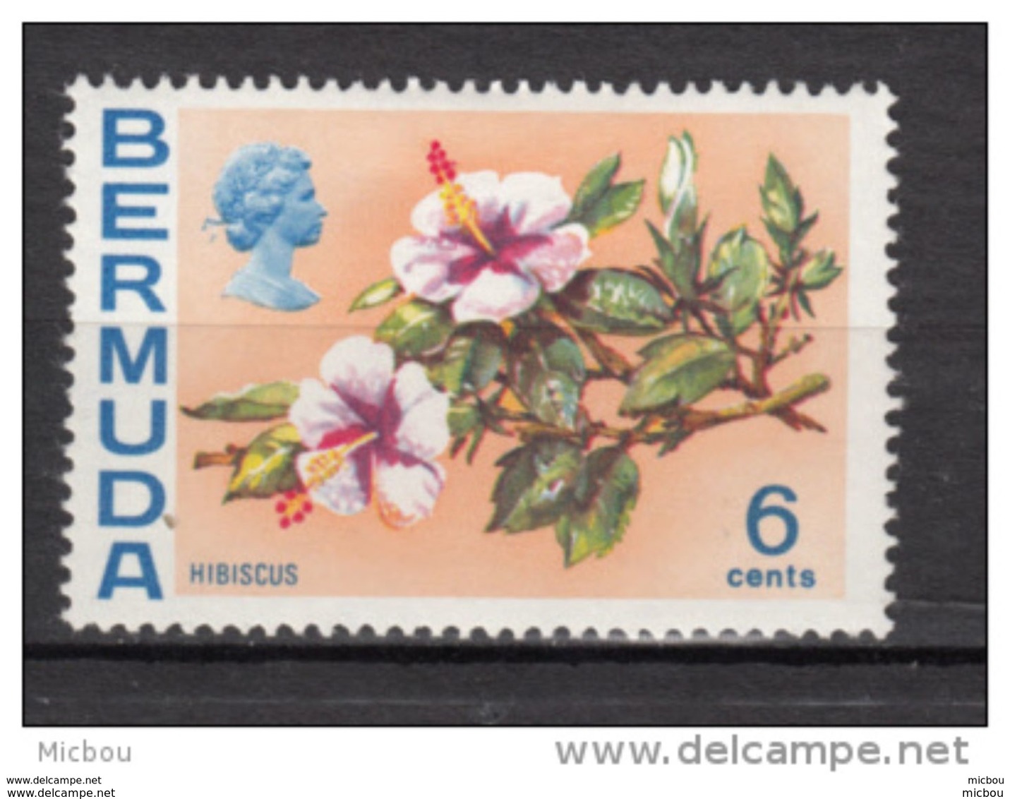 ##5, Bermuda, 1970, MH, Fleur, Flower, Hibiscus - Bermudes