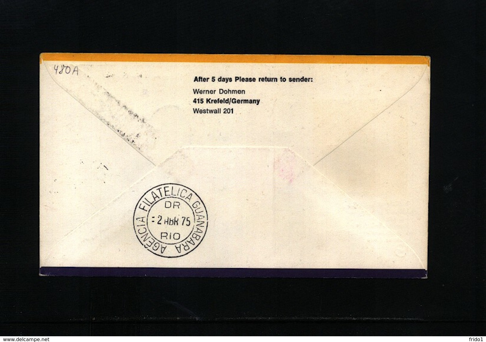 Senegal 1975 Lufthansa First Flight Dakar - Rio De Janeiro - Senegal (1960-...)