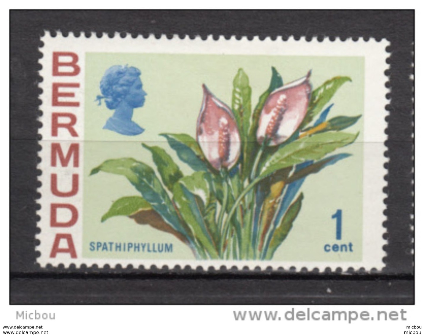 ##5, Bermuda, 1970, MH, Fleur, Flower, Spathiphyllum - Bermudes