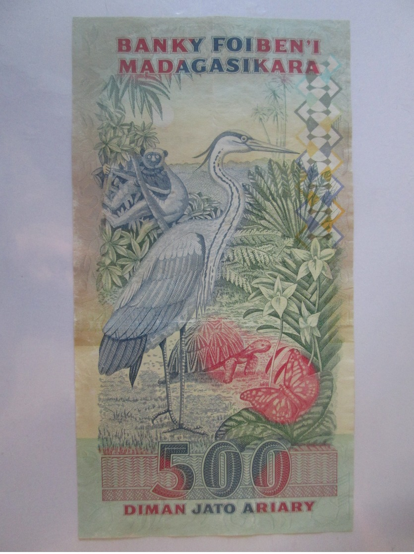 Madagascar 2500 Francs=500 Ariary 1993 Banknote - Madagascar