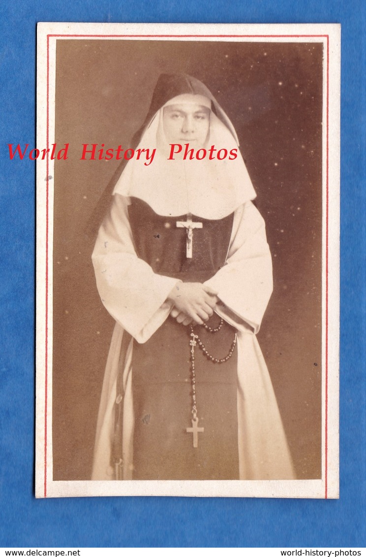 Photo Ancienne Vers 1880 - GAND - Portrait Soeur Religieuse Femme D'Eglise - Photographe Cst Wante - Anciennes (Av. 1900)