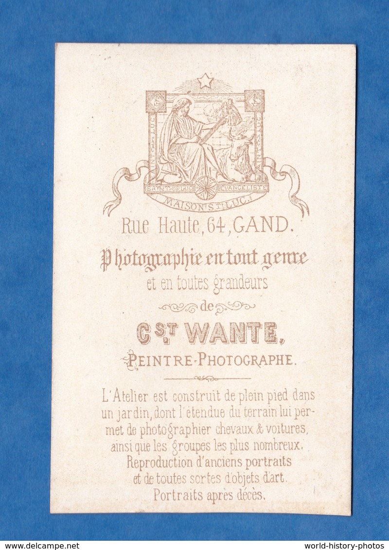 Photo Ancienne Vers 1880 - GAND - Portrait Soeur Religieuse Femme D'Eglise - Photographe Cst Wante - Anciennes (Av. 1900)