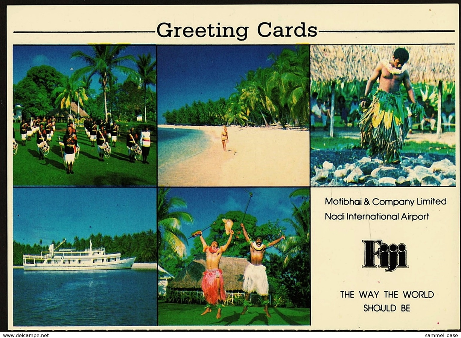 Views Of Fiji  -  Greeting Cards  -  Mehrbild-Ansichtskarte Ca. 1980  (9829) - Fidji