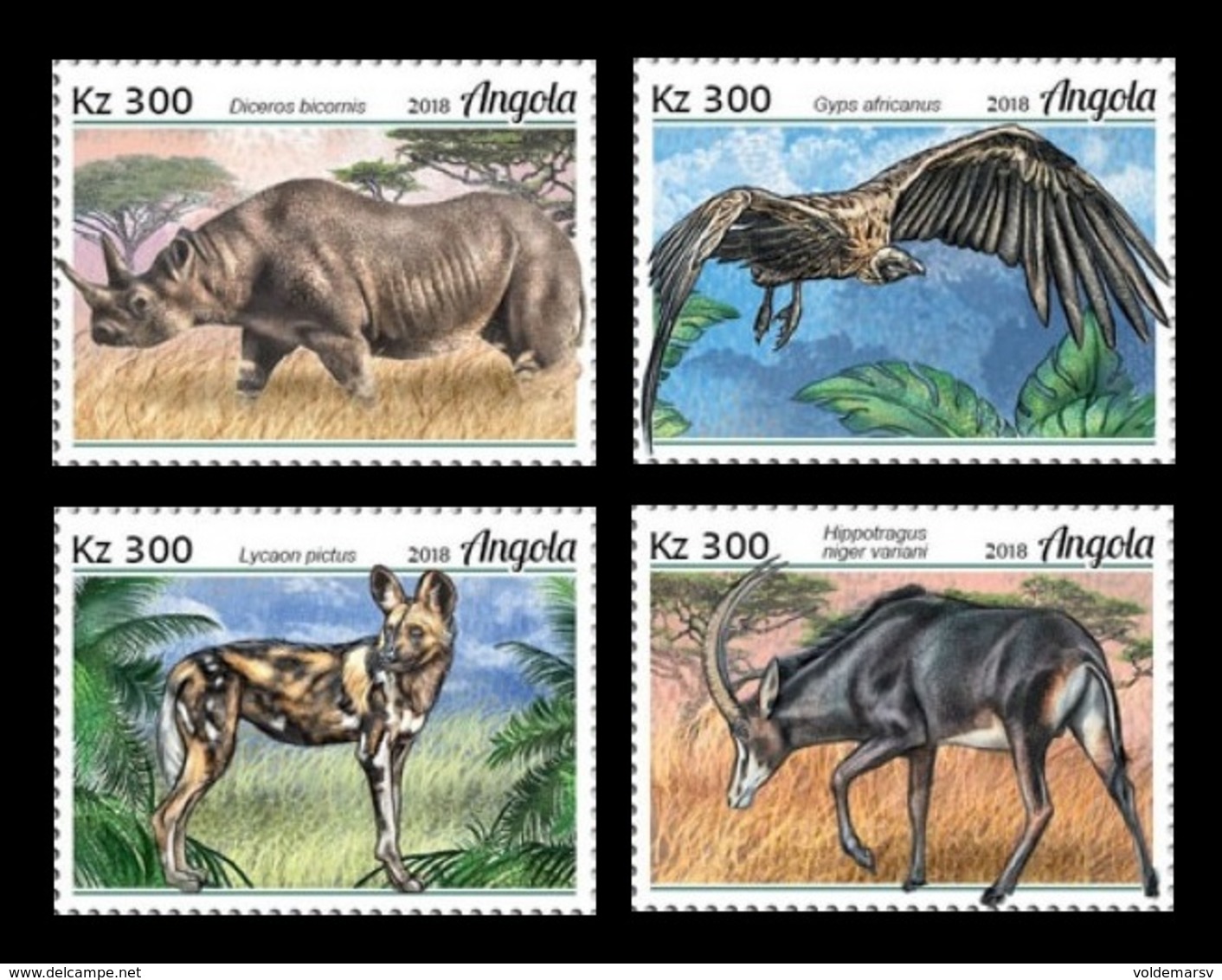 Angola 2018 Mih. 2016/19 Fauna Of Angola. Endangered Species MNH ** - Angola