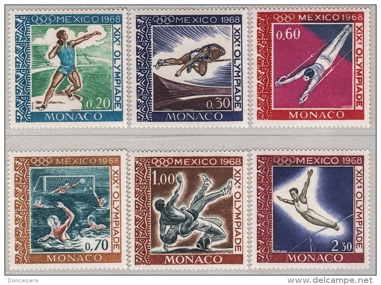 MONACO 1968 - SERIE N° 736 A 741 - 6 TP NEUFS** - Ungebraucht