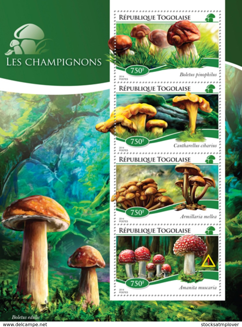 Togo  2014  Mushrooms - Togo (1960-...)