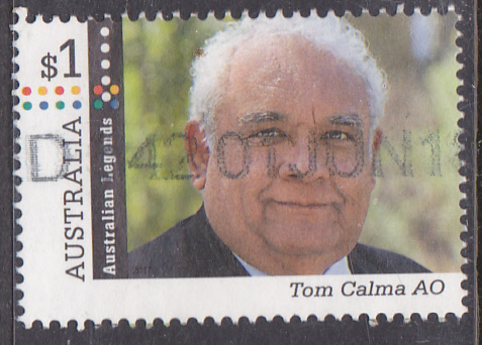 2017. AUSTRALIAN DECIMAL. Australian Legends. $1. Tom Calma AO. FU.​ - Used Stamps