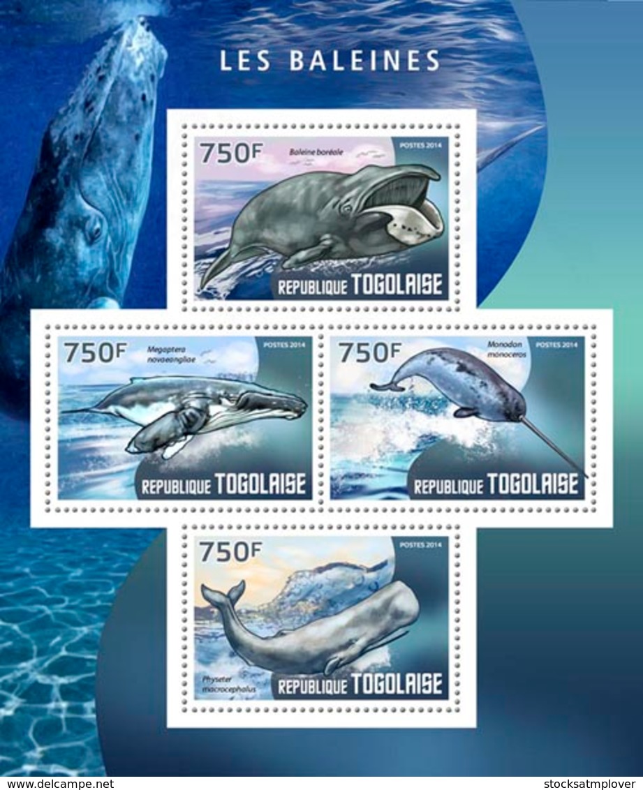 Togo  2014  Fauna  Whales - Togo (1960-...)