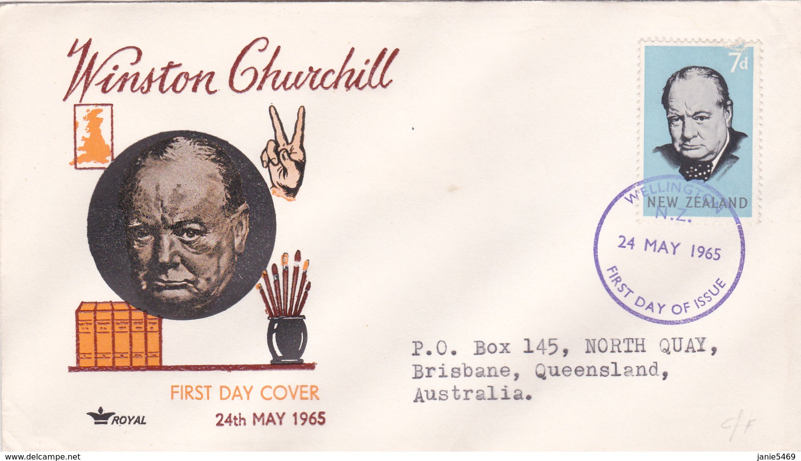 Australia 1965 Sir Winston Churchill,Royal,FDC - FDC