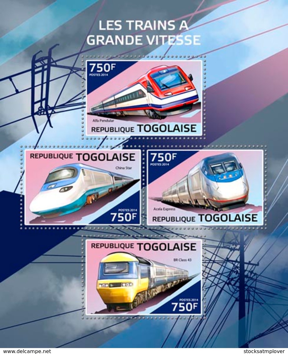 Togo  2014   Speed Trains - Togo (1960-...)