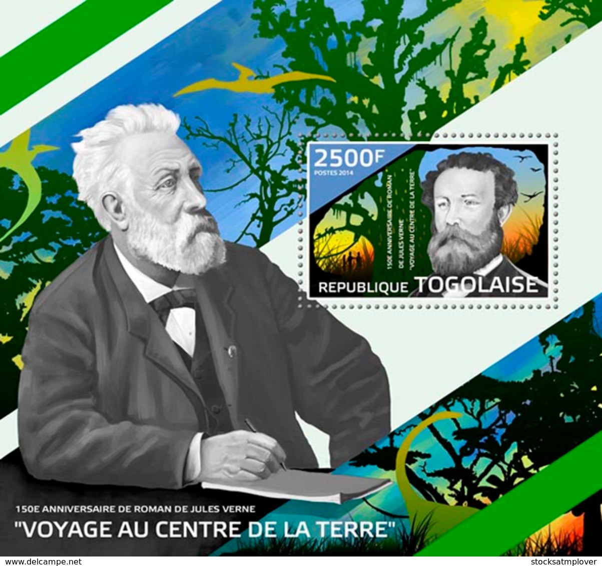 Togo  2014 Jules Verne Novel “Journey To The Center Of The Earth” - Togo (1960-...)