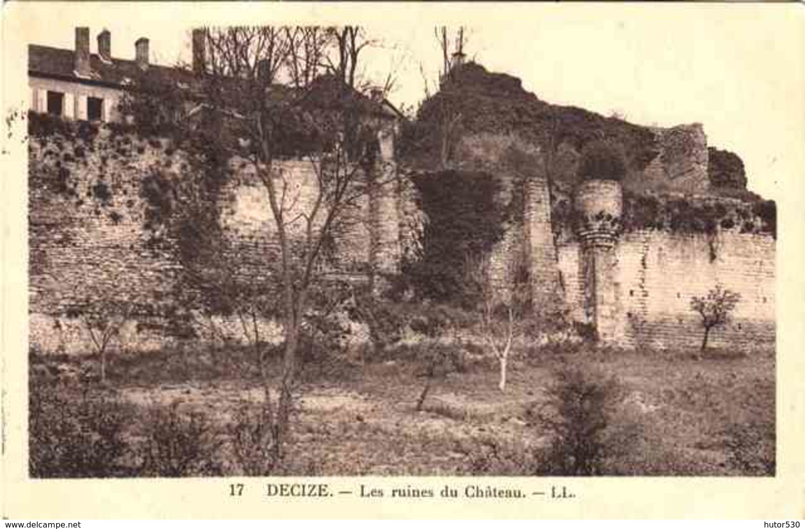 CPA DECIZE - LES RUINES DU CHATEAU - Decize