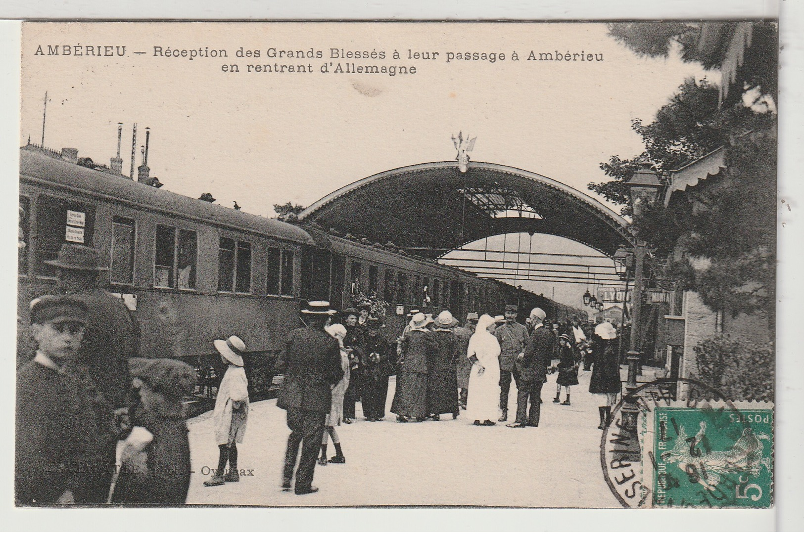 01 - AMBÉRIEU - Réception Des Grands Blessés à Leur Passage à Ambérieu En Rentrant D'Allemagne - Gare - Unclassified