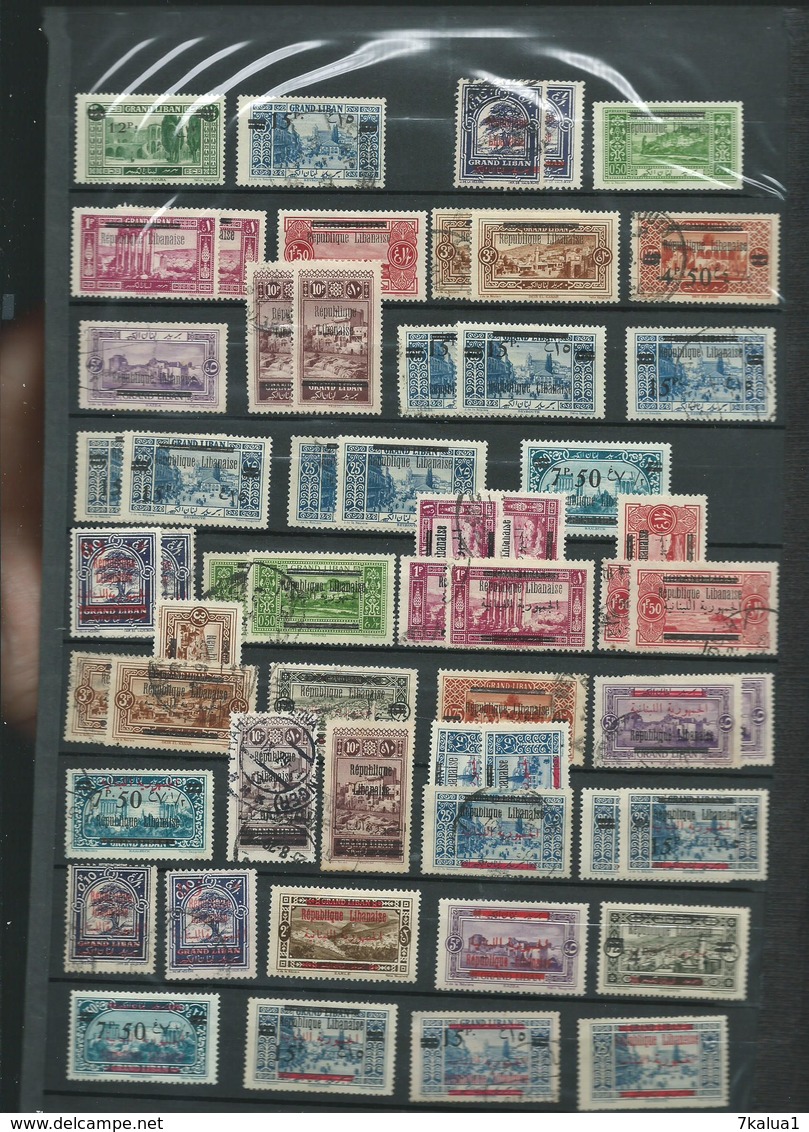 Colonie Française : Grand Liban, Lot Sur 4 Pages. - Collections (without Album)