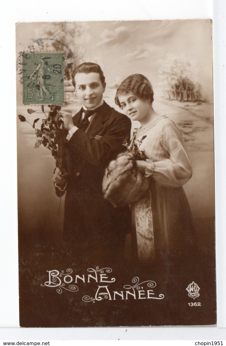 CPA - COUPLE - BONNE ANNÉE - Couples