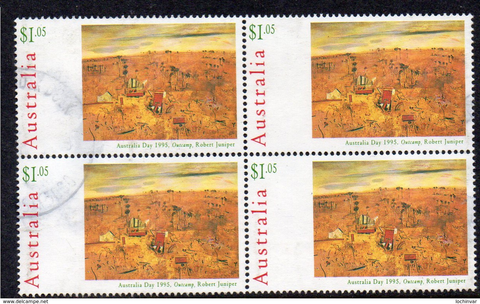 AUSTRALIA, 1995 $1.05 AUSTRALIA DAY BLOCK 4 F.USED - Used Stamps