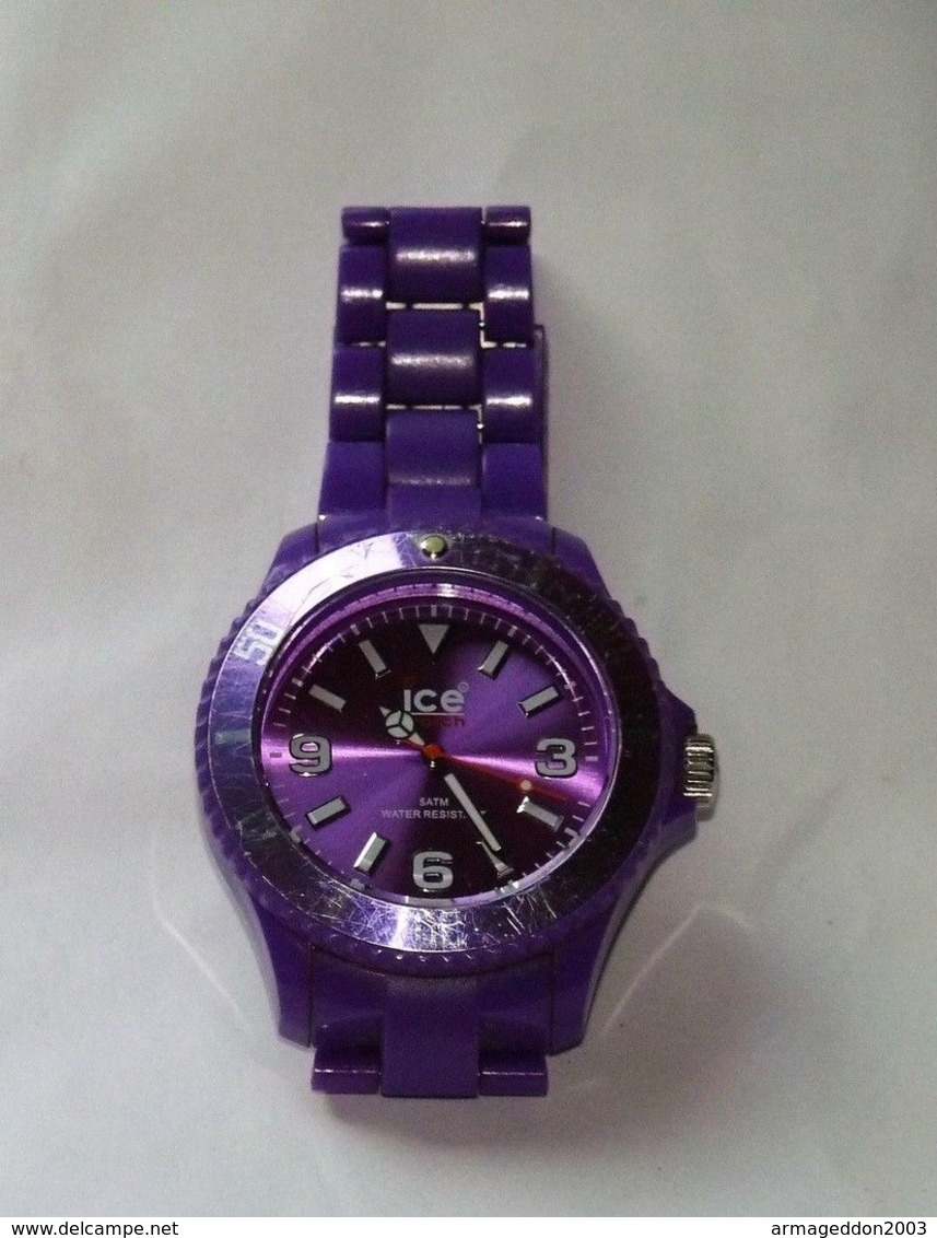 VRAIE MONTRE FEMME ICE WATCH VIOLET CLASSIC SOLID PURPLE TBE DANS SA BOITE - Montres Modernes