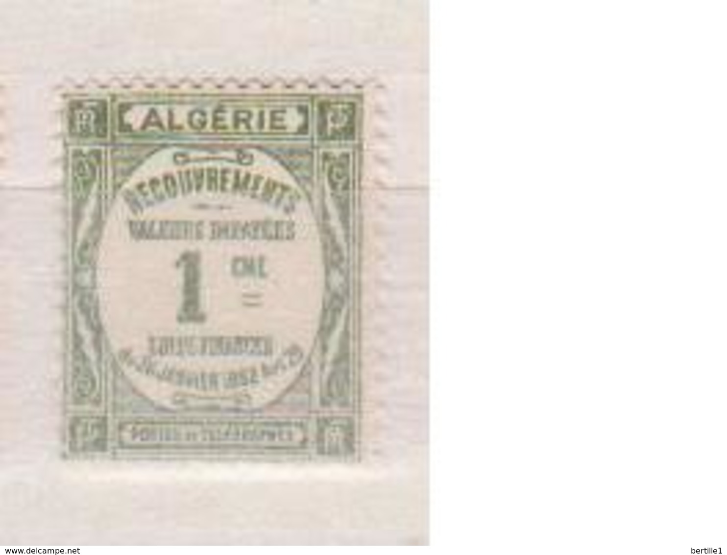 ALGERIE         N°  YVERT  :   TAXE 15   NEUF AVEC  CHARNIERES      ( Ch 1/22  ) - Timbres-taxe