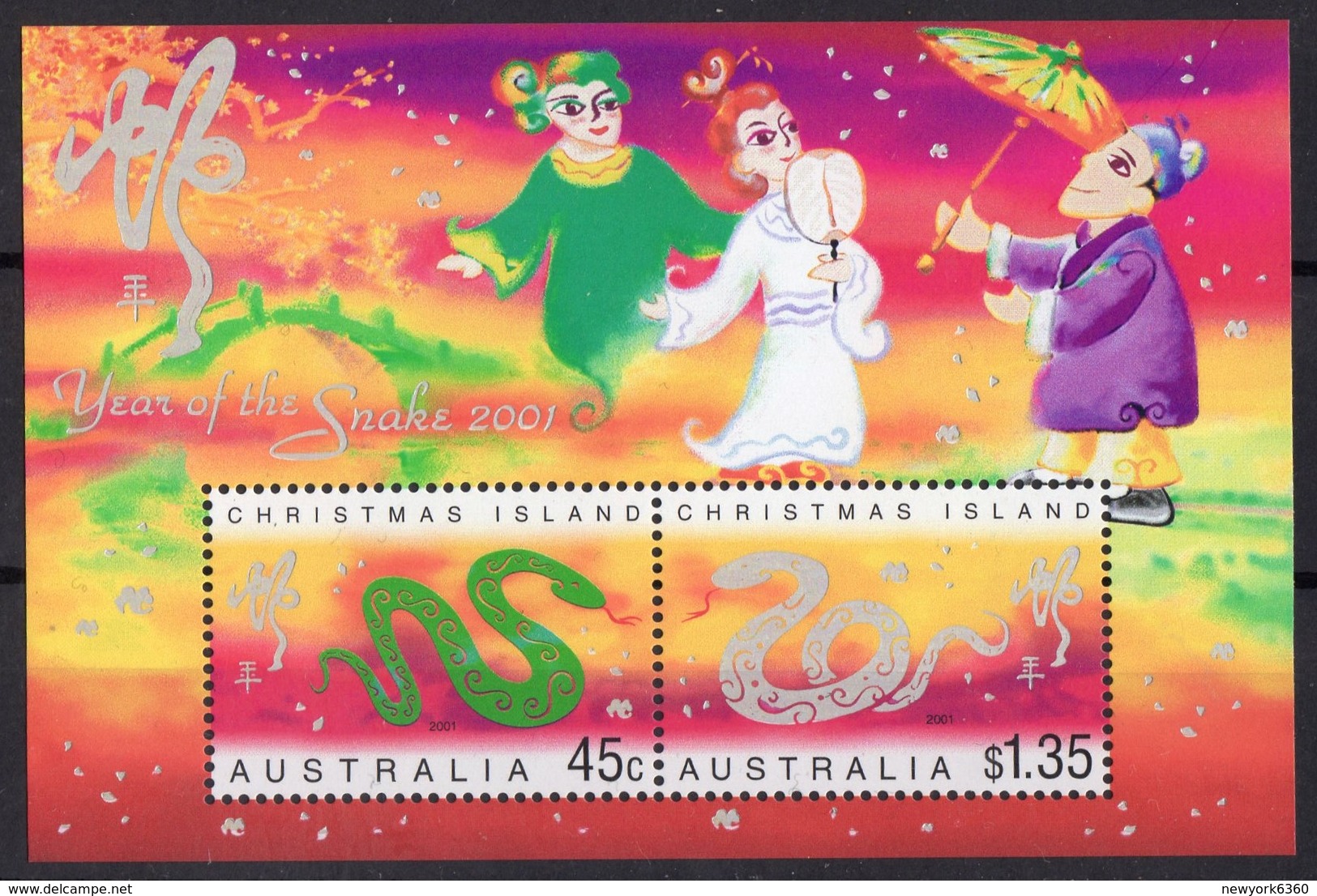 2001  CHRISTMAS ISLAND  N**    MNH - Christmas Island