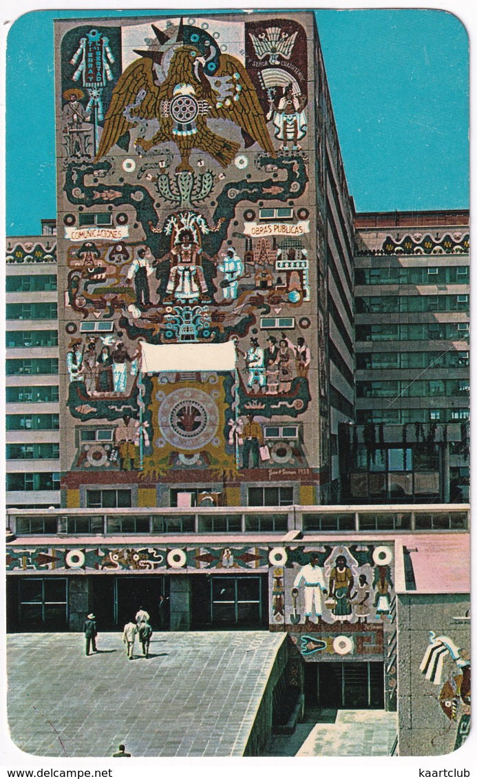 México - Natural Stone Murals - The Communications And The Public Works Secretaries Building  - (Mexico) - Mexico
