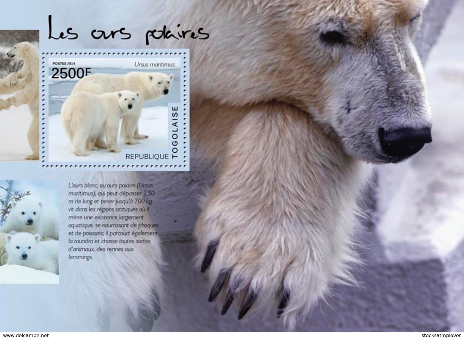 Togo  2014  Fauna Polar Bears - Togo (1960-...)