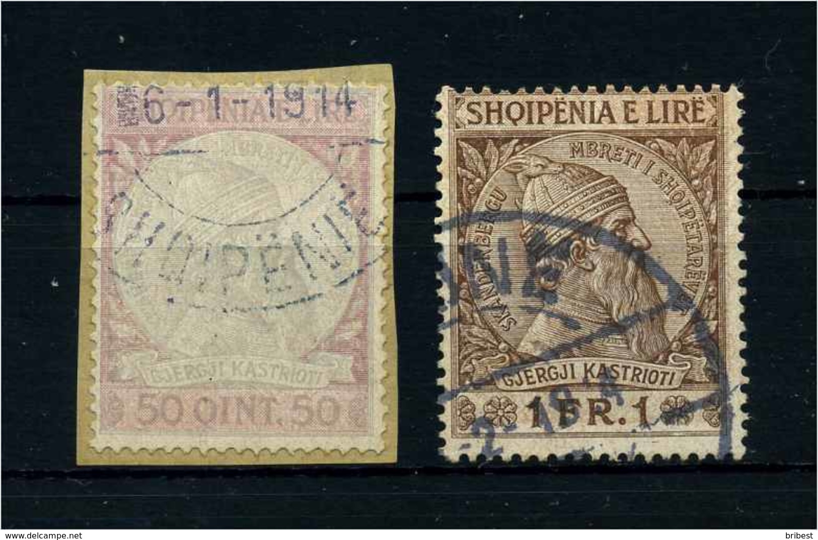 ALBANIEN 1913 Nr 33-34 Gestempelt (106563) - Albanie