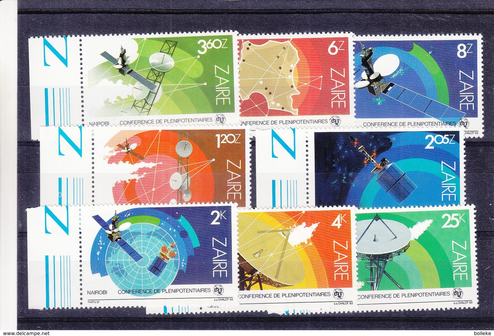 Zaïre - COB 1200 / 7 ** - MNH - Espace - Satellites - Télécommunications - Valeur 7 Euros - Neufs