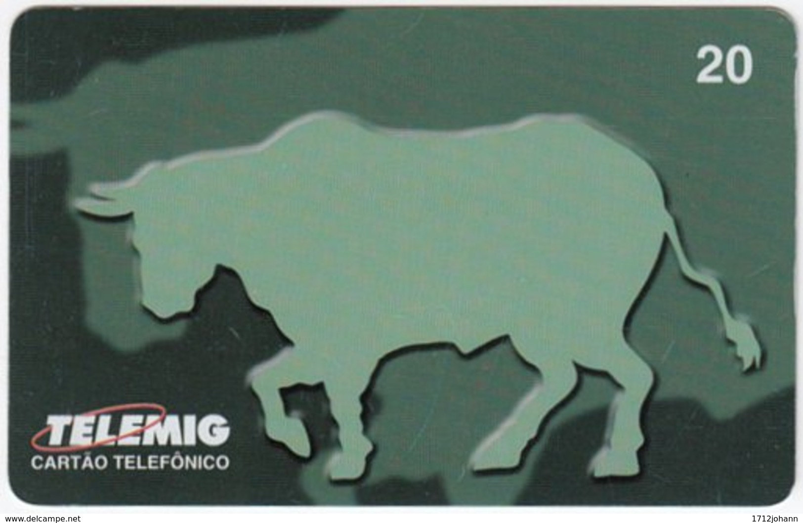 BRASIL G-659 Magnetic Telemig - Animal, Bull - Used - Brasilien