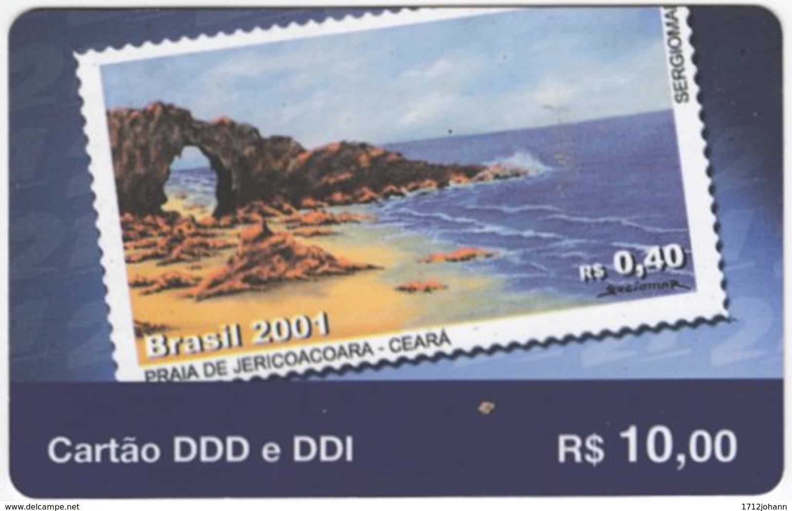 BRASIL G-668 Prepaid Embratel - Collection, Stamp - Used - Brasilien