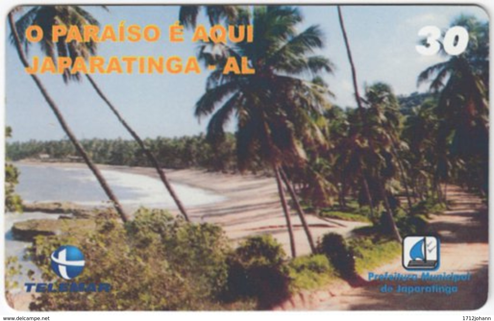 BRASIL H-127 Magnetic Telemar - Landscape, Coast - Used - Brasilien