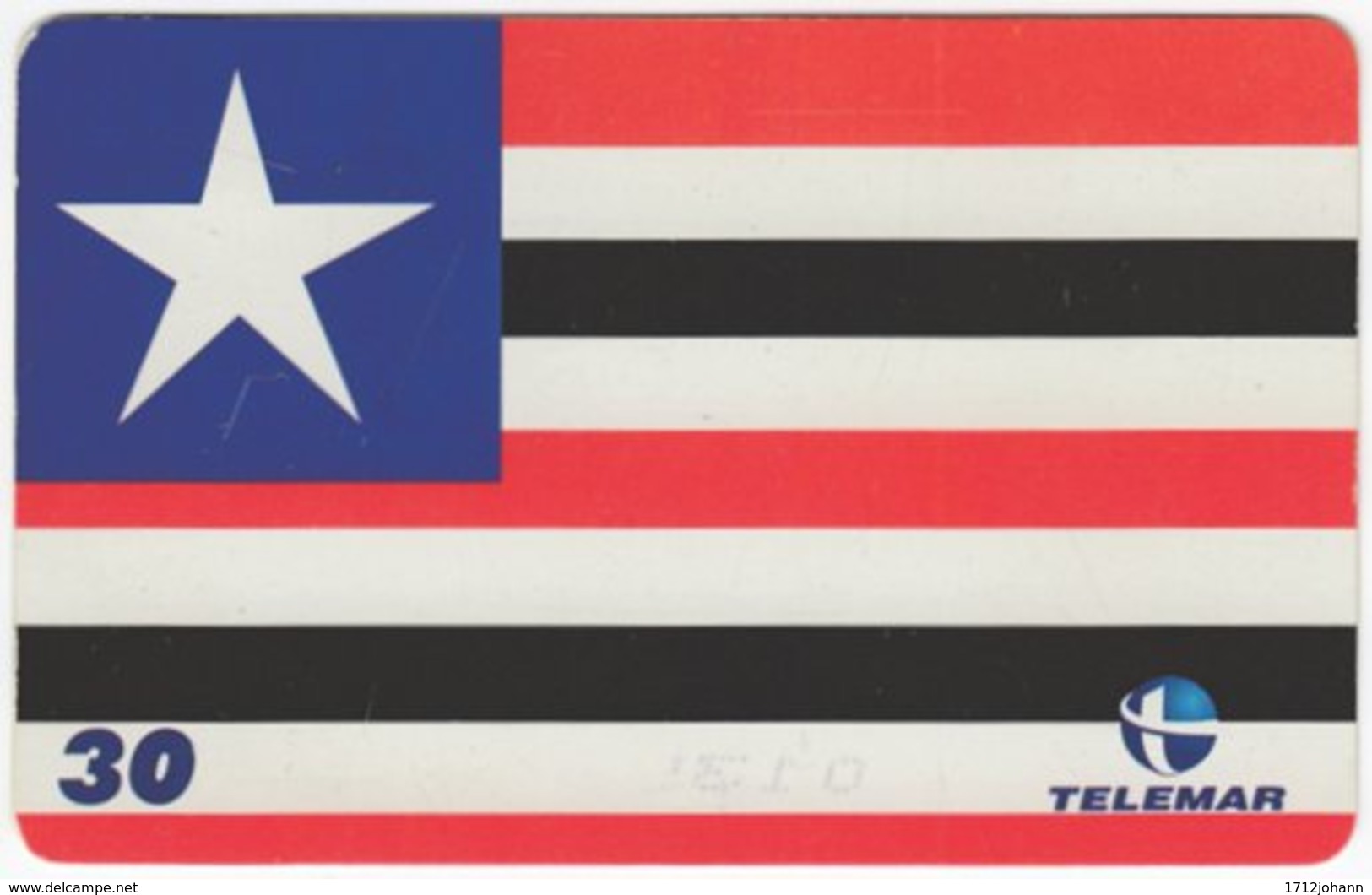 BRASIL H-154 Magnetic Telemar - Flag Of Sao Luis - Used - Brasilien