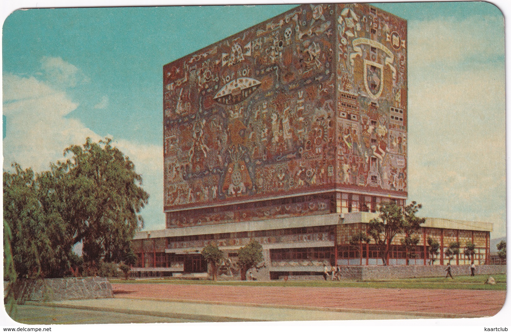 México - Ciudad Universitaria De Mexico : Biblioteca Central - Murals - (Mexico) - Mexico